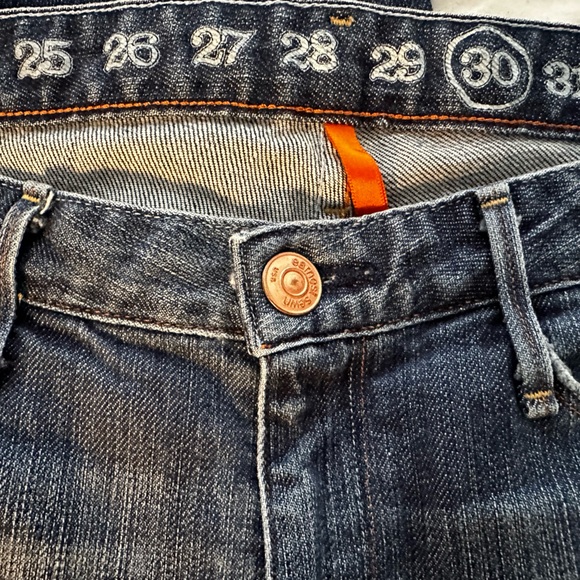 The Earnest Sewn Womens Keaton 247 Jeans size 30x32 Distressed Medium Wash Boot - Picture 4 of 8